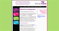 Desktop Screenshot of beingmore.co.uk