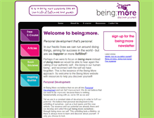 Tablet Screenshot of beingmore.co.uk